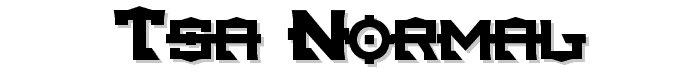 Tsa Normal font